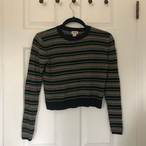 Cute Cropped Vintage Grunge Sweater